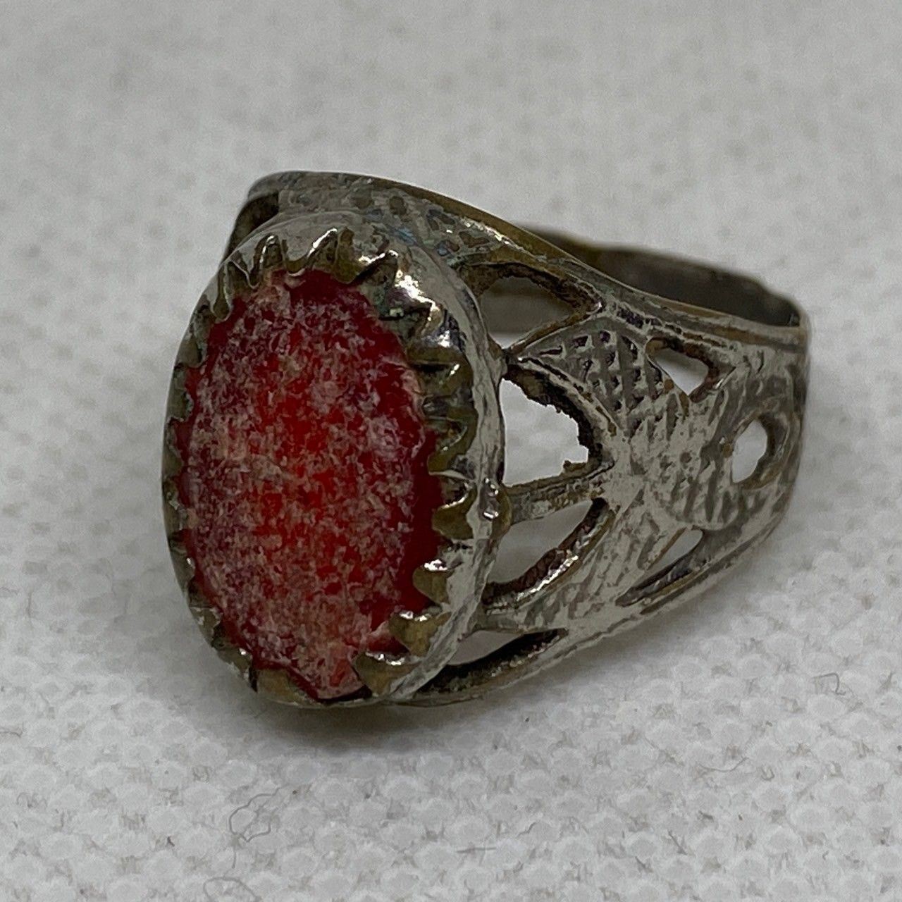 指輪 リング 赤 デザイン 17号 インディアンジュエリー アクセサリー