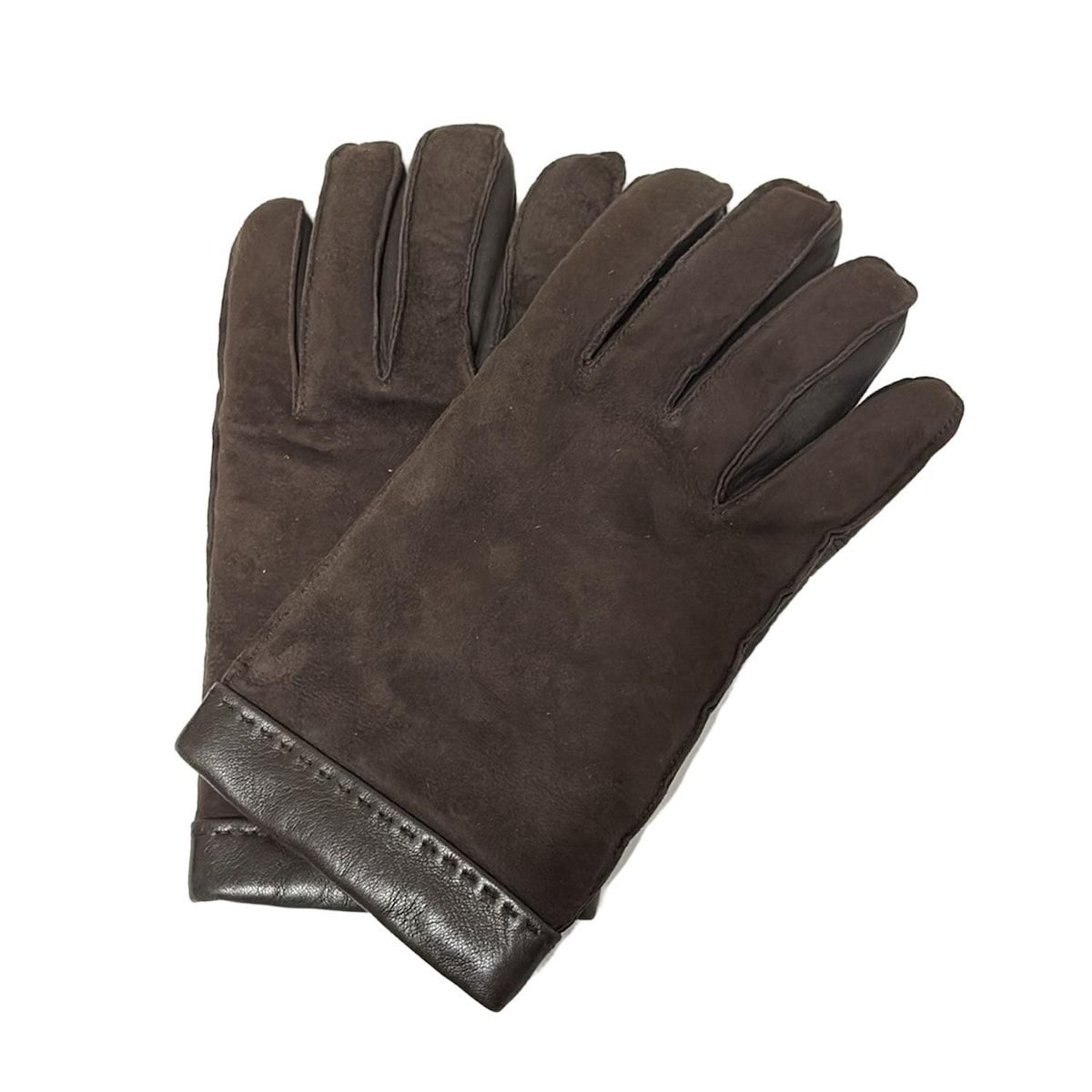 新品未使用品☆ Sermoneta レザー手袋 ブラウン Sermoneta gloves(セルモネータグローブス) 手袋 メンズ