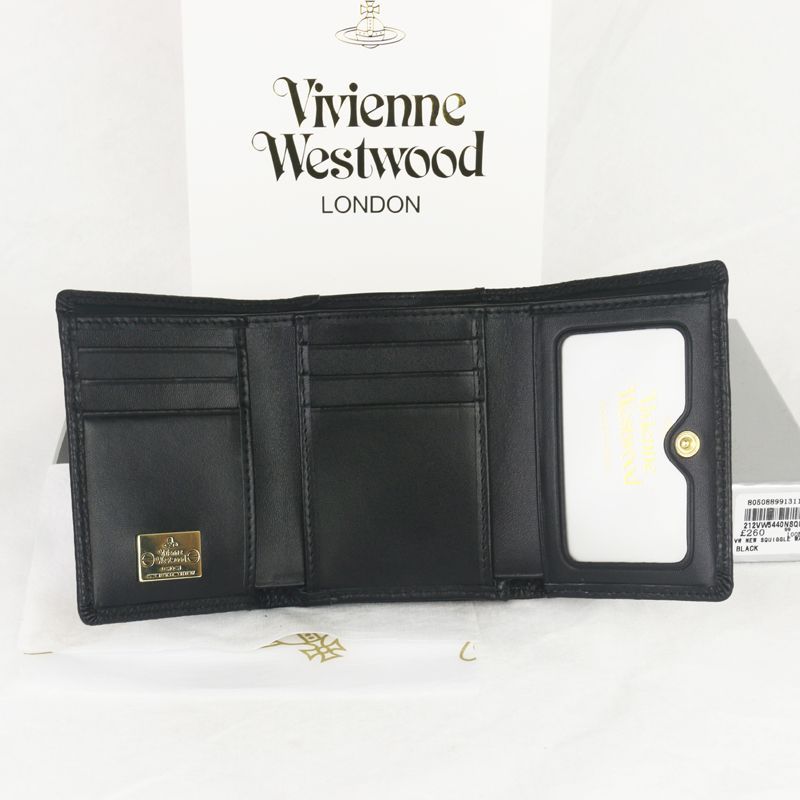 ✨美品✨ VivienneWestwood 牛革 ブラック レザー 財布 定期 日本限定】EXECUTIVE ラウンドファスナー長財布(ブラック