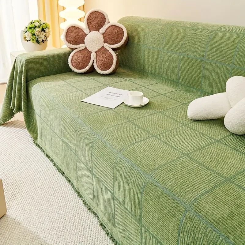 ソファーカバー ベッドカバー マルチカバー スローケット ブランケット カウチベッドカバー 洗える シェニール織 大判 オールシーズン かけるだけ ソファー保護 ペット対策 おしゃれ シン