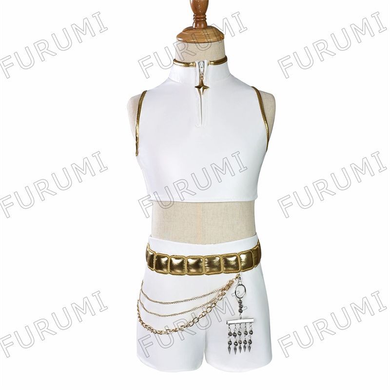 大人用 デーモンハンター コスプレ衣装 ルミ Rumi ウィッグ付きハロウィンコスチューム クリスマス 文化祭 学園祭 コスプレ衣装 男女兼用 ハロウィン クリスマス イベント cosplay イベンド 変装 仮装 プレゼント 祭り仮装 アニメ