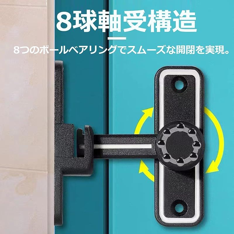 Ifukens ドアロック 後付け 鍵玄関ドア 鍵2点セット補助錠・錠前