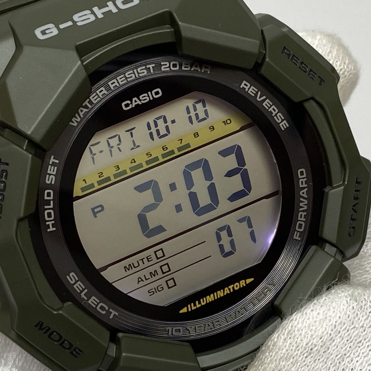 新古品】 CASIO カシオ G-SHOCK Gショック カーキ GD-010-3JF 腕時計 