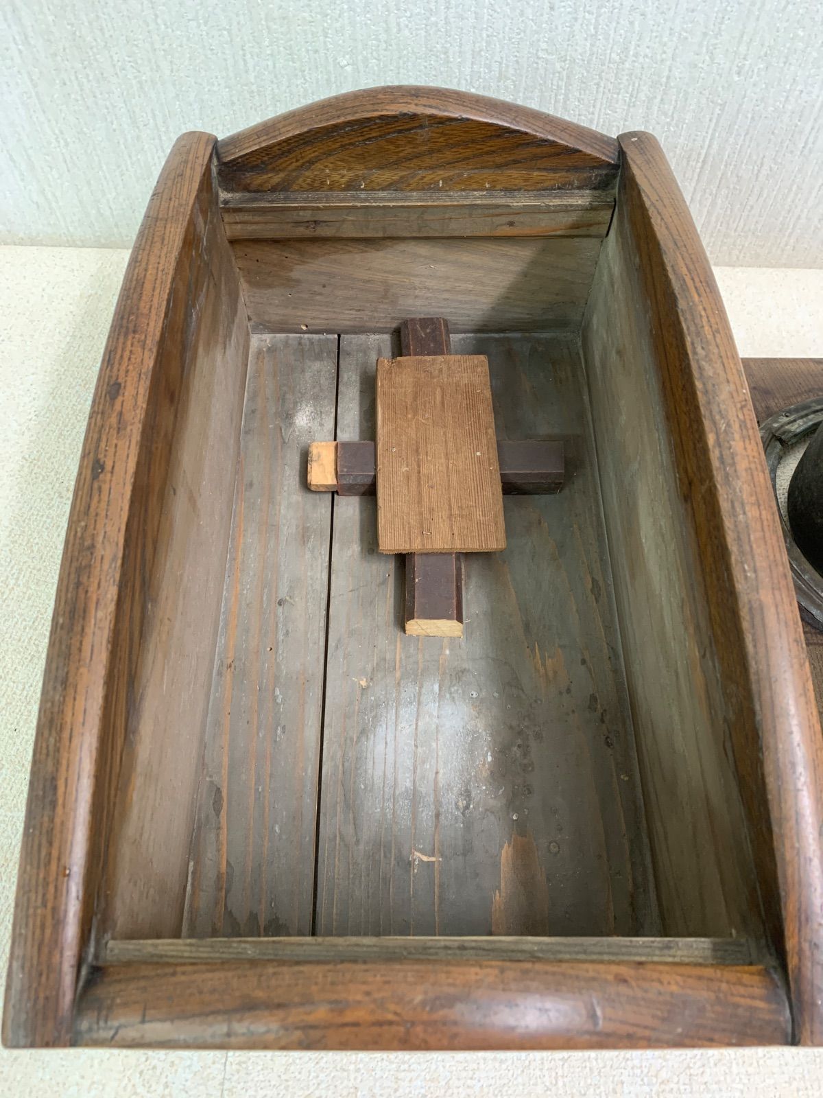 フォロー割対象商品】昭和レトロ 欅たばこ盆 手炙り ひとり火鉢 銅