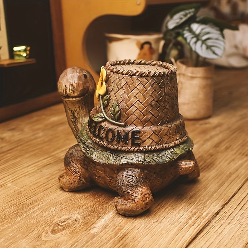 置物 オブジェ ガーデンオーナメント カメ 亀 かめ ウェルカムボード