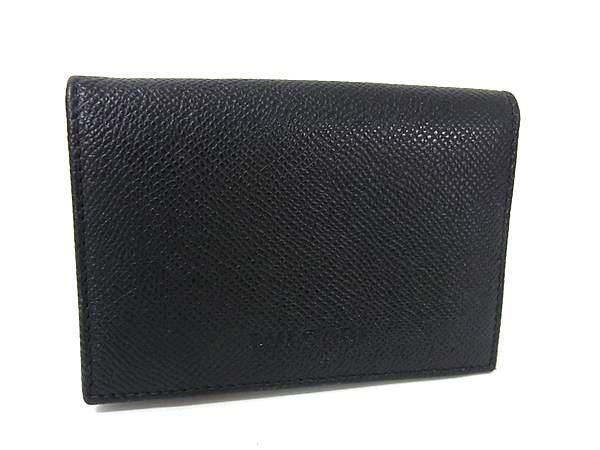 ブルガリ BVLGARI 名刺入れ 20361 - レザー 黒 美品 財布