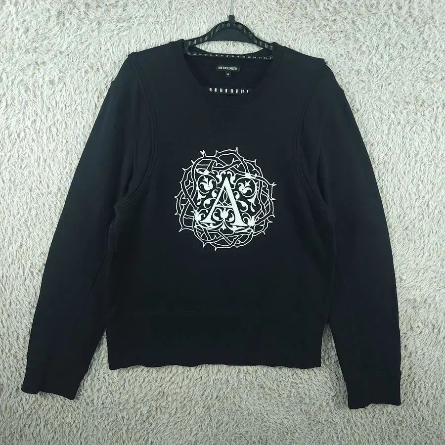 メンズ M アンドリュー・ミュール・ミスター 黒 クルーネック Tシャツ Y4A ー 215 /ビンテージフレンド