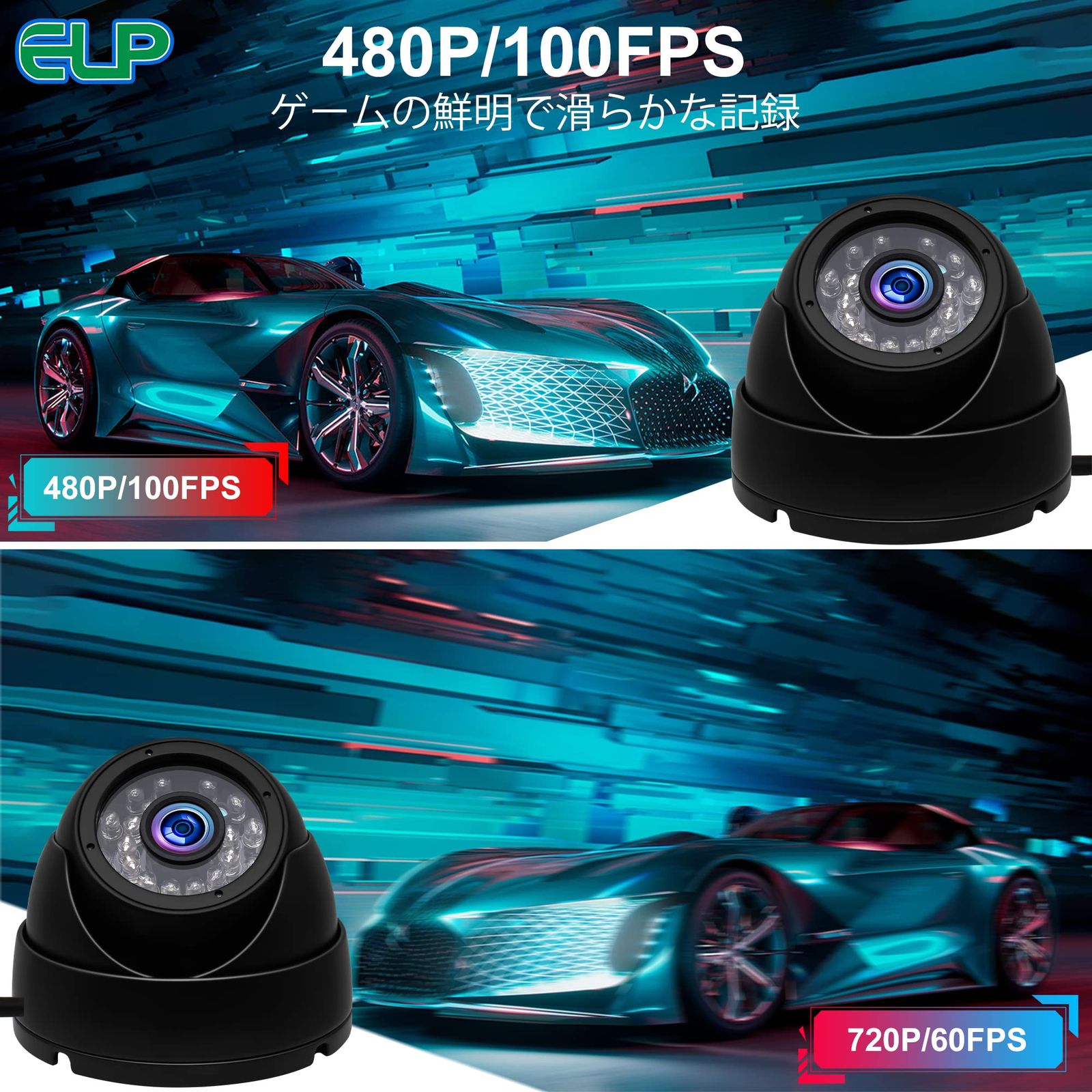 1080Pウェブカメラ 200万画素赤外線ナイトビジョン