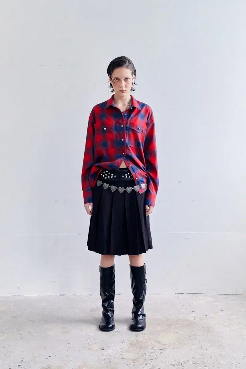 ダード プリーツ スカート WYBIE PLEATED SKIRT