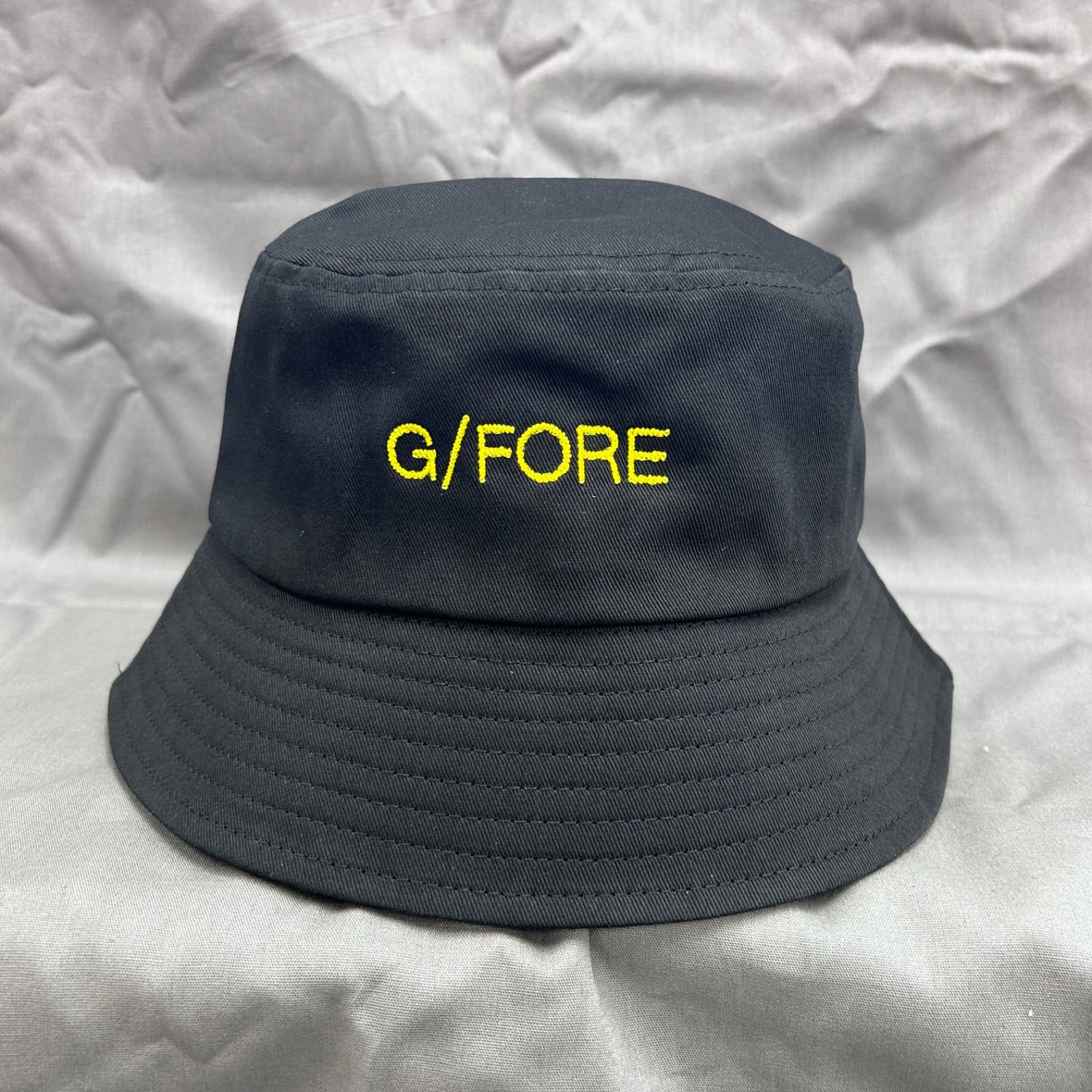 G/FORE バケットハット バケハ ハット 帽子 黒 ブラック 黄色 イエロー