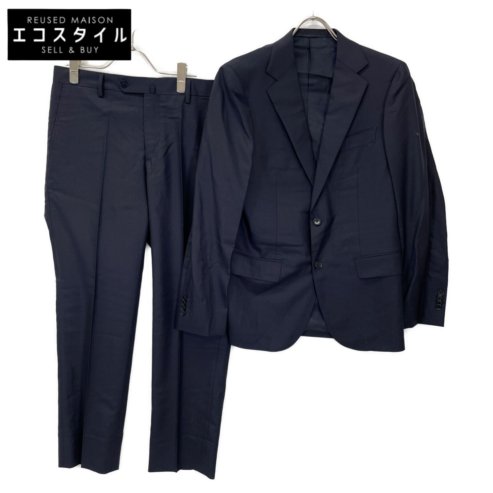 UNITED ARROWS ユナイテッドアローズ 1123-259-5014 ﾈｲﾋﾞｰ UADT ｻｰｼﾞ 2B ｺﾝﾌｫｰﾄ ｽｰﾂ 46