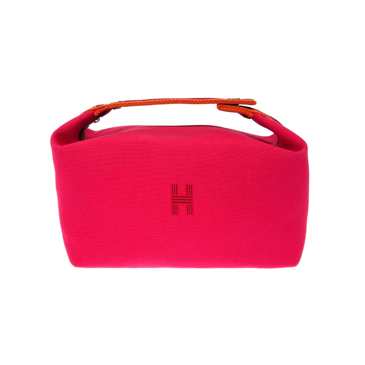 HERMES エルメス ポーチ キャンバス ピンク フランス製 HERMES エルメス ポーチ キャンバス ピンク フランス製 HERMES