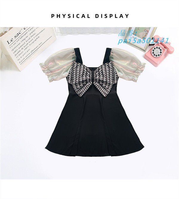 ワンピース水着 ブラック おしゃれ ショートパンツ ビーチ プール セクシー 30代 20代 大人 40代 プール 夏 リゾート 海 黒 pai5a501141 MERCADOAVALIA_COM_BR