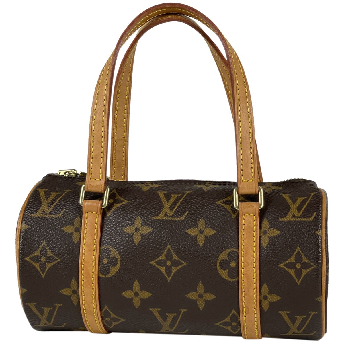 ルイ・ヴィトン Louis Vuitton パピヨン 19 筒型 ミニ ハンドバッグ モノグラム ブラウン M51389 レディース 【中古】 -  メルカリ