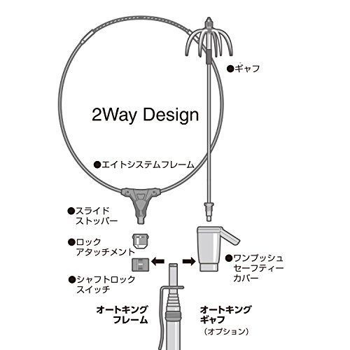 単品 第一精工 ランディングネット オートキングフレーム48-550X