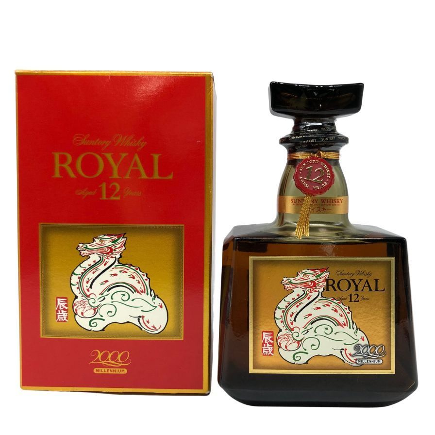 Suntory Whisky  12年 辰歳ボトル サントリー ローヤル12年 干支ボトル 辰 2000年 限定 (東京都内 未開栓