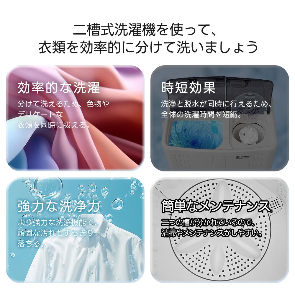 二槽式洗濯機