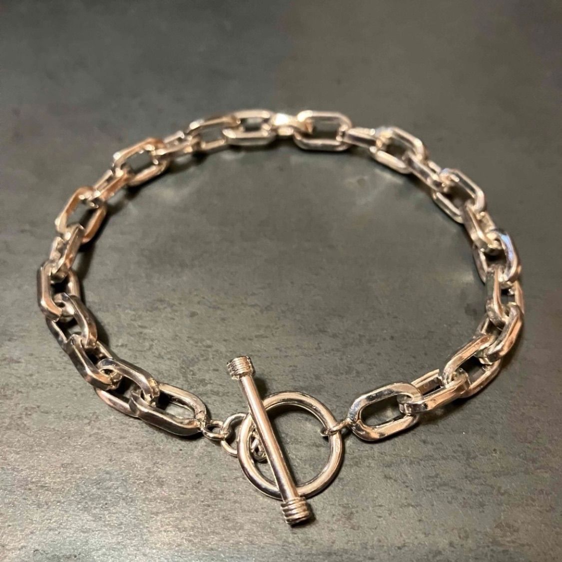 SILVER925 OVAL CHAIN BRACELET/シルバーブレスレット