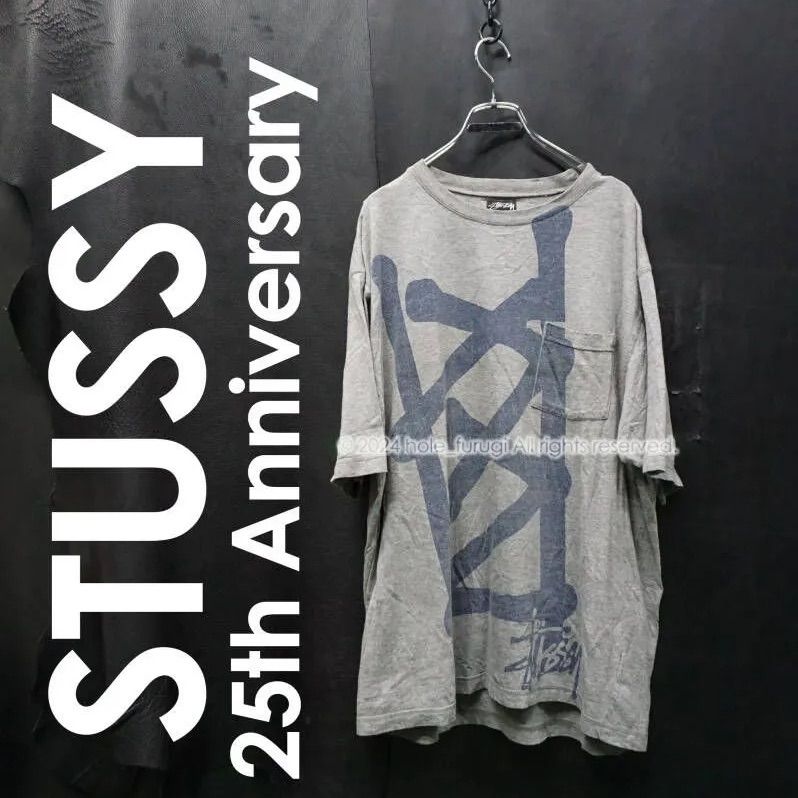 USA製　80s STUSSY　ビッグプリント　ロンT　古着　ステューシー STUSSY ステューシー ロンT バックプリント ビッグロゴ 00s