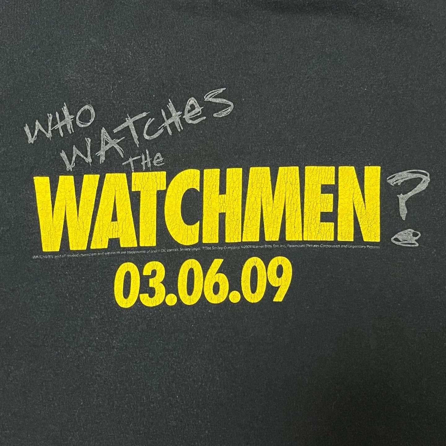 00s Watchman ぶち抜きスマイル Movie T-shirt ウォッチメン 映画  