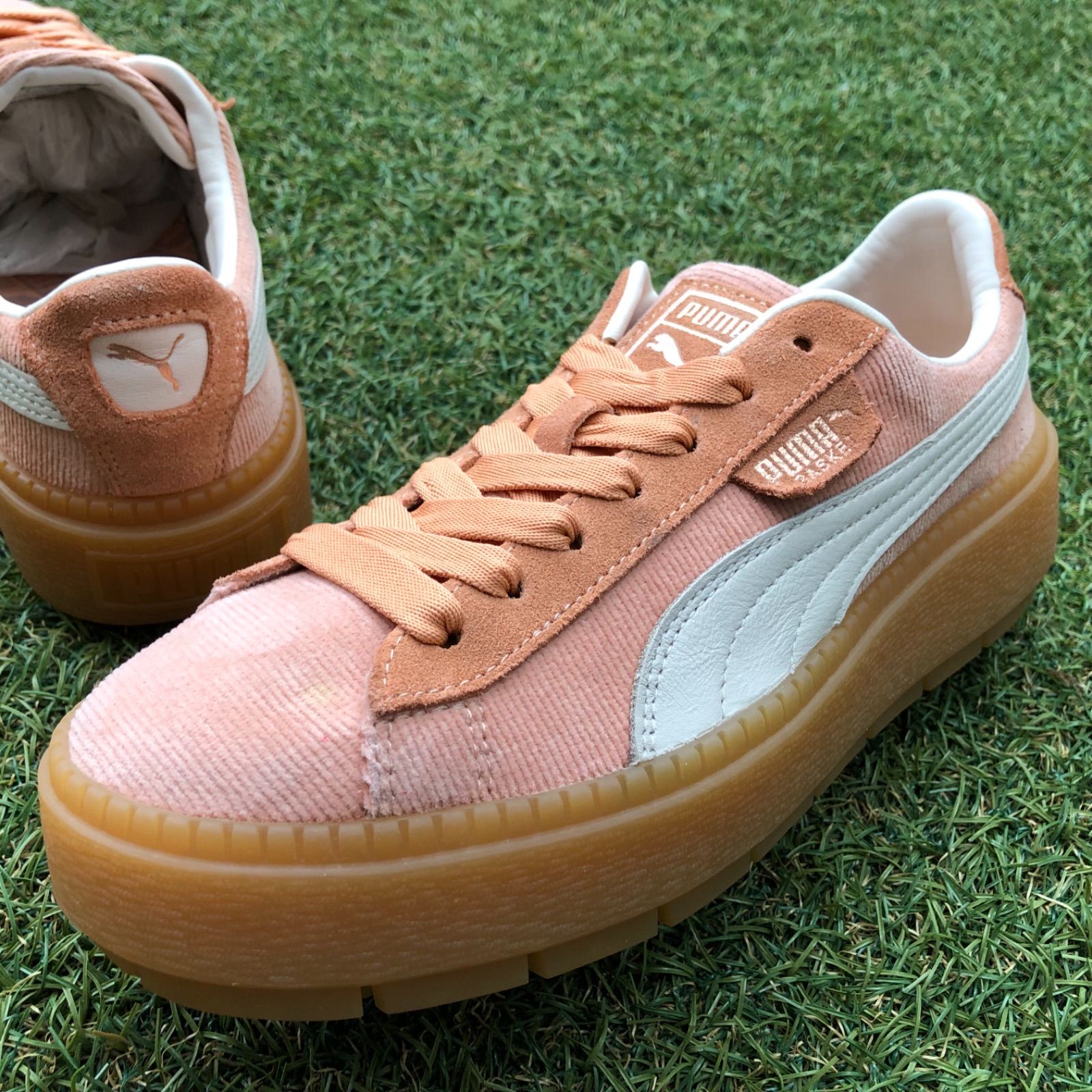 美品24PUMA プーマ バスケット プラットフォーム トレース F842 美品24 PUMA プーマ バスケット プラットフォーム トレース F842