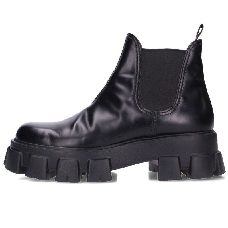 プラダ サイドゴアモノリスブーツ メンズ 8.5 - メルカリ 