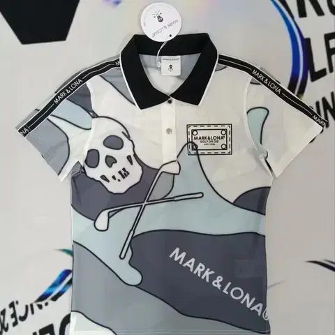 2025 MARK - LONA マークアンドロナ スカル 迷彩 レディース 半袖 Tシャツ