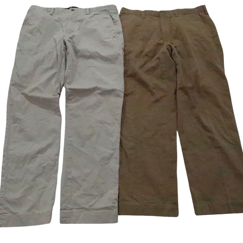 古着卸 まとめ売り ラルフローレン ポロ チノ パンツ 8枚セット メンズ 35 |36 ベージュ ブルー 2タック 古着 NB9852