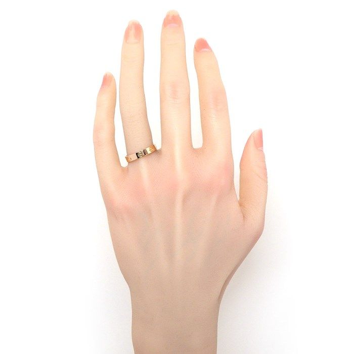 カルティエ Cartier リング ラブ スモールモデル SM B4085255 K18PG 15 