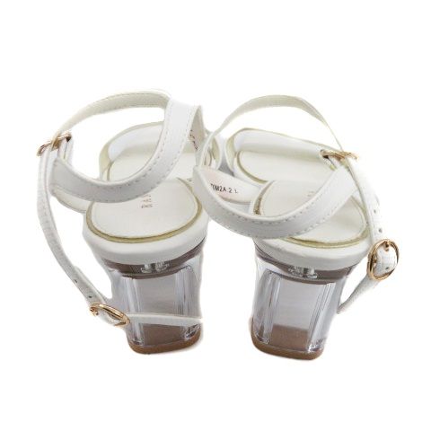 PRADA ロゴ お洒落 人気 チャンキーヒール レザー サンダル ヒミコ 卑弥呼 【撥水レザー】チャンキーヒールカバードサンダル