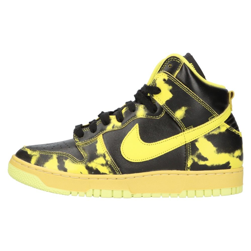 NIKE (ナイキ) DUNK HI 1985 SP Yellow Acid Wash DD9404-001 ダンク ハイカットスニーカー アシッドウォッシュ ブラック/イエロー US9.5/27.5cm