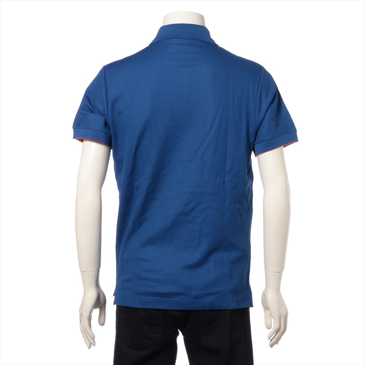 未使用 エルメス タグ付 セリエ ポロシャツ ブルー M トップス Tシャツ