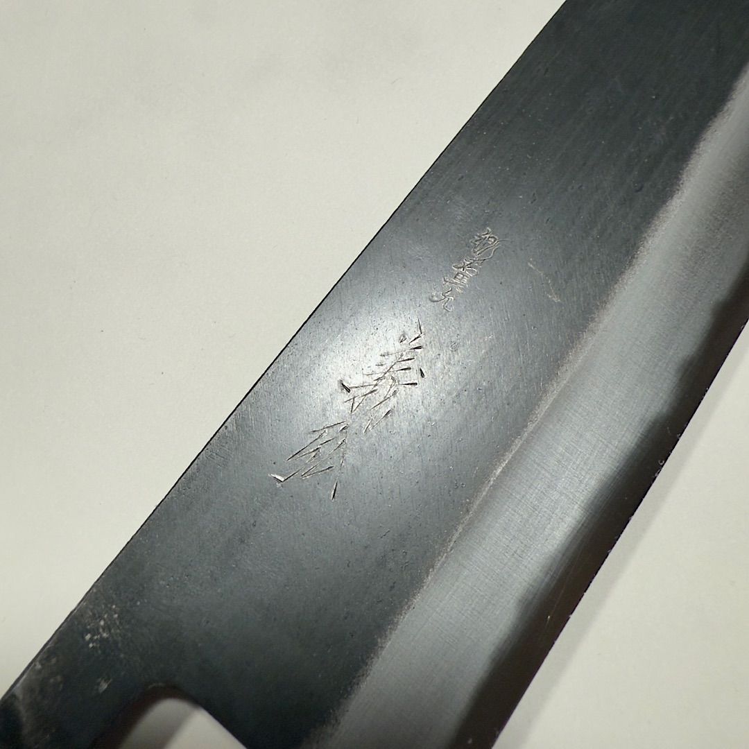 義弘作　菜切　包丁　黒打ステンレス AUS-8A 山脇刃物製作所　紫檀水牛八角柄 義弘作 菜切 包丁 黒打 ステンレスAUS-8A 山脇刃物製作所 紫檀