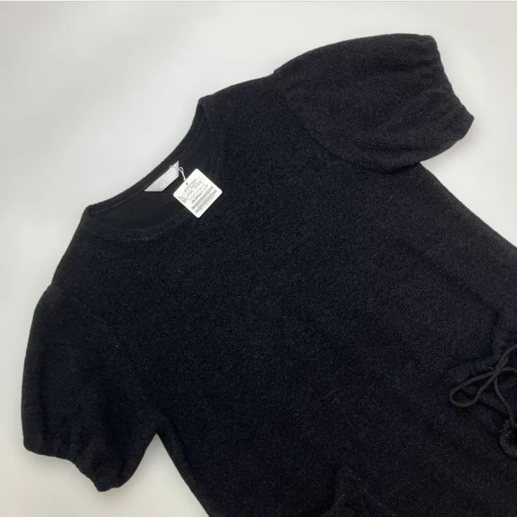 ♥ ピンクハウス 黒 ポンポン使い ループブークレーチュニック