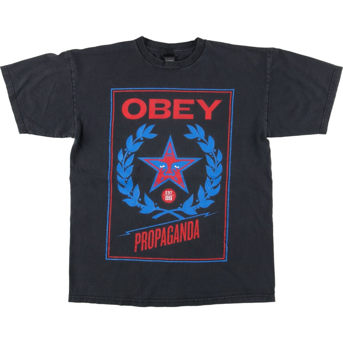 古着 オベイ OBEY 半袖 ロゴTシャツ メンズM/eaa431054