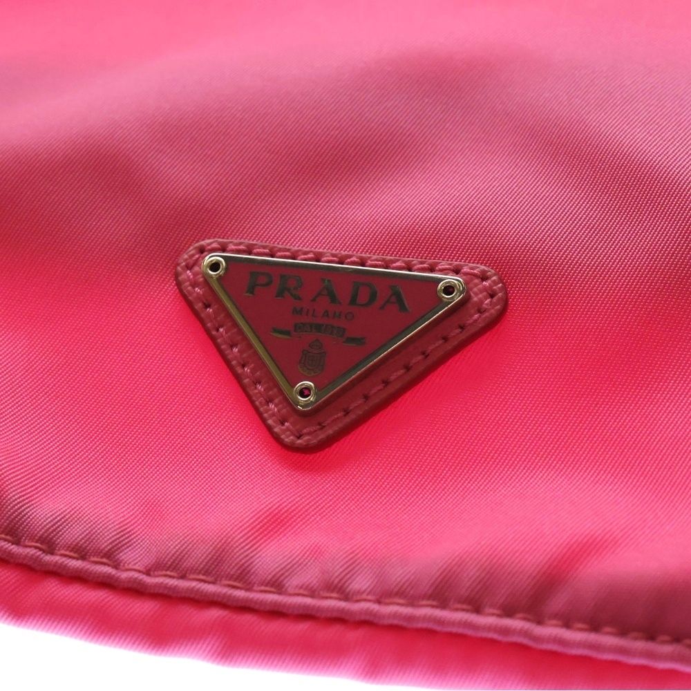 楽天市場】プラダ ナイロン ポーチ ピンクの通販 【美品】PRADA プラダ
