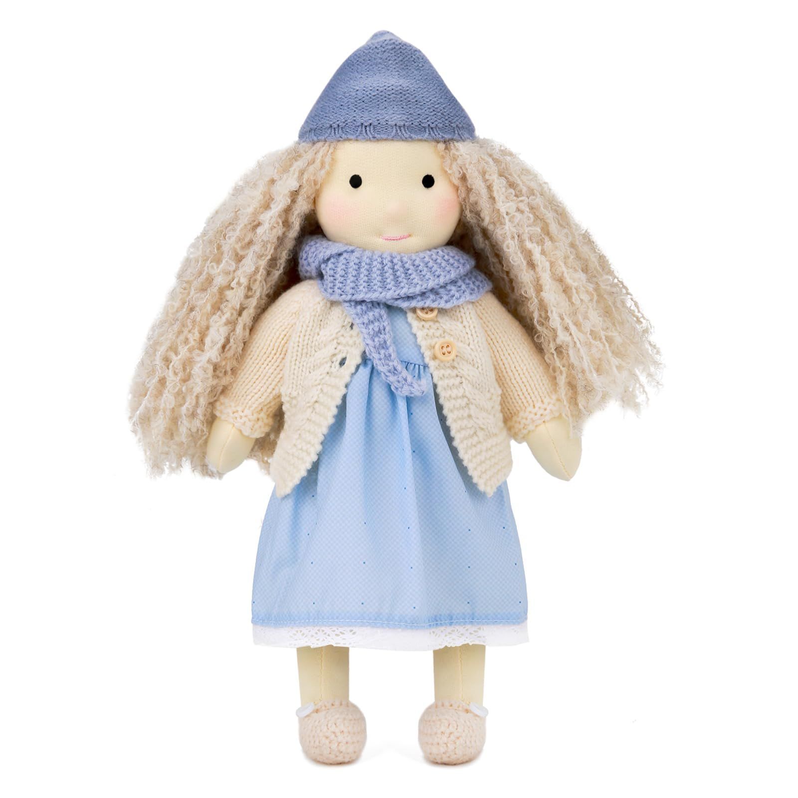 くま耳の女の子　ハンドメイド　ドール　お人形　ウォルドルフ人形風 41vHWDehyqL.jpg_BO30,255,255,