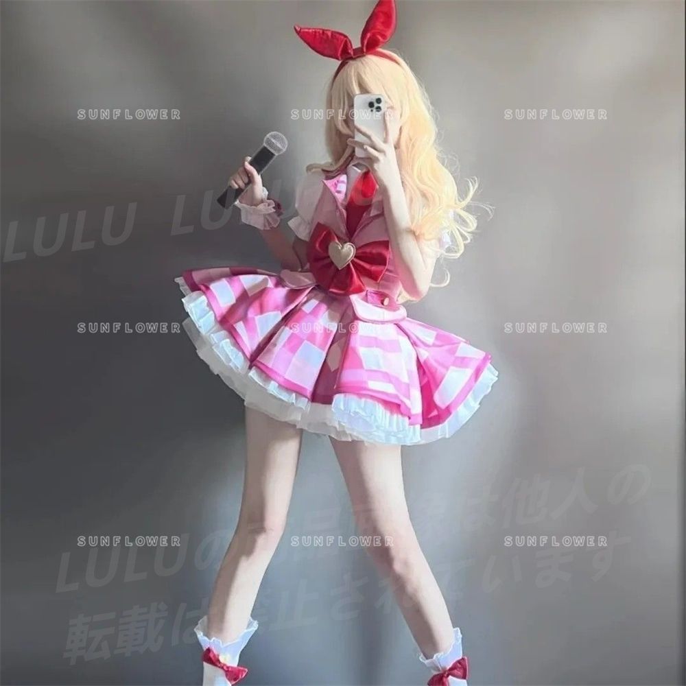 アイカツスターズ! 星宮いちご 制服 コスプレ衣装 イベント cosplay ハロウィン衣装 制服学校服 ハロウィン クリスマス プレゼント ステージ衣装 アイドル コスプレ Cosplay イベンド 文化祭 学園祭 舞台服 変装 プレゼント演出服 co20