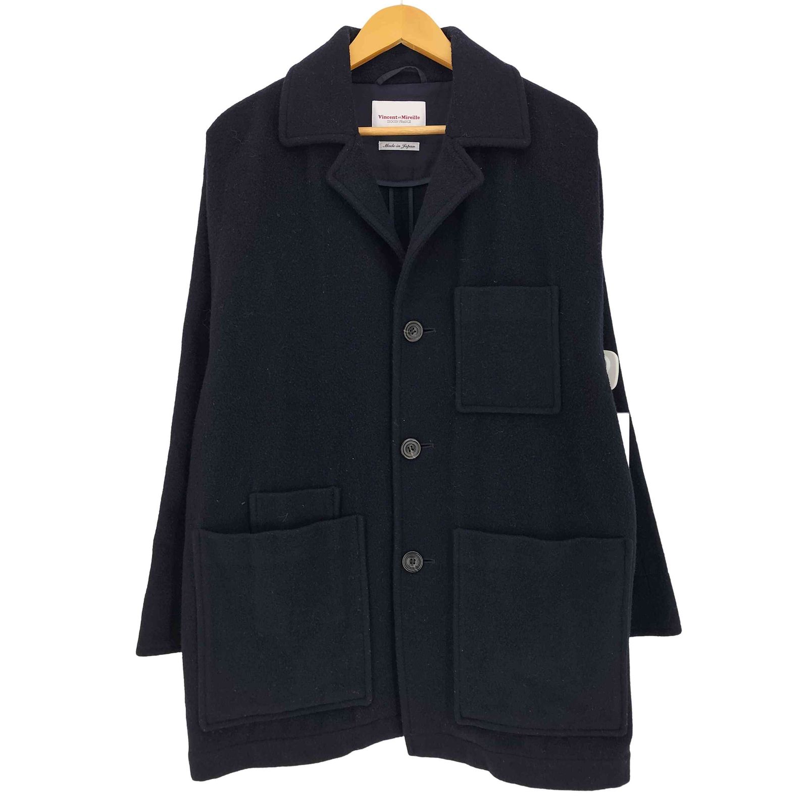 ヴァンソンエミレイユ Vincent et Mireille Wool Mossa Chester Coverall ウール チェスターカバーオール メンズ  40