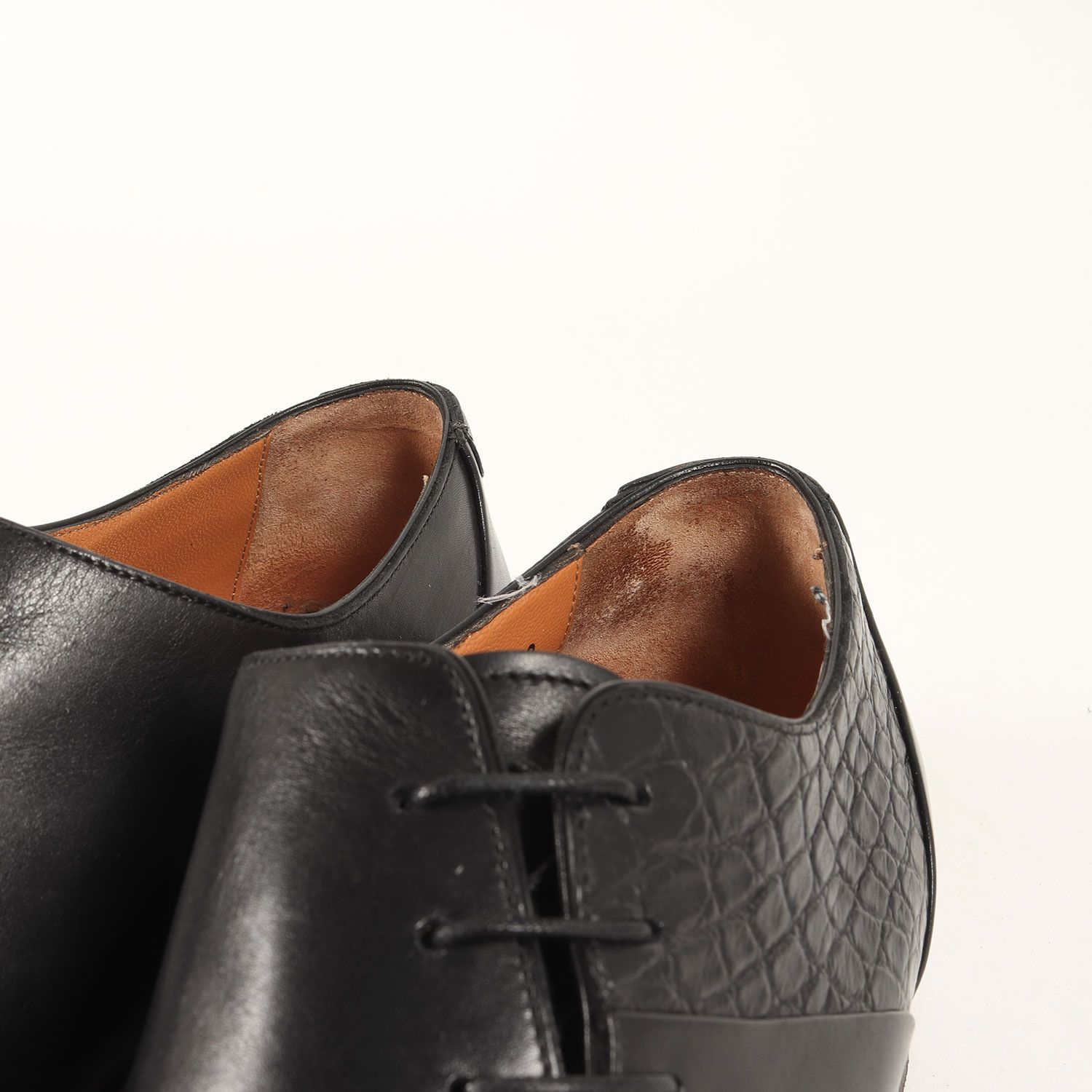 Santoni サントーニ Made in Italy 8.5 サントーニ Santoni ダービー レザーシューズ アンティーク