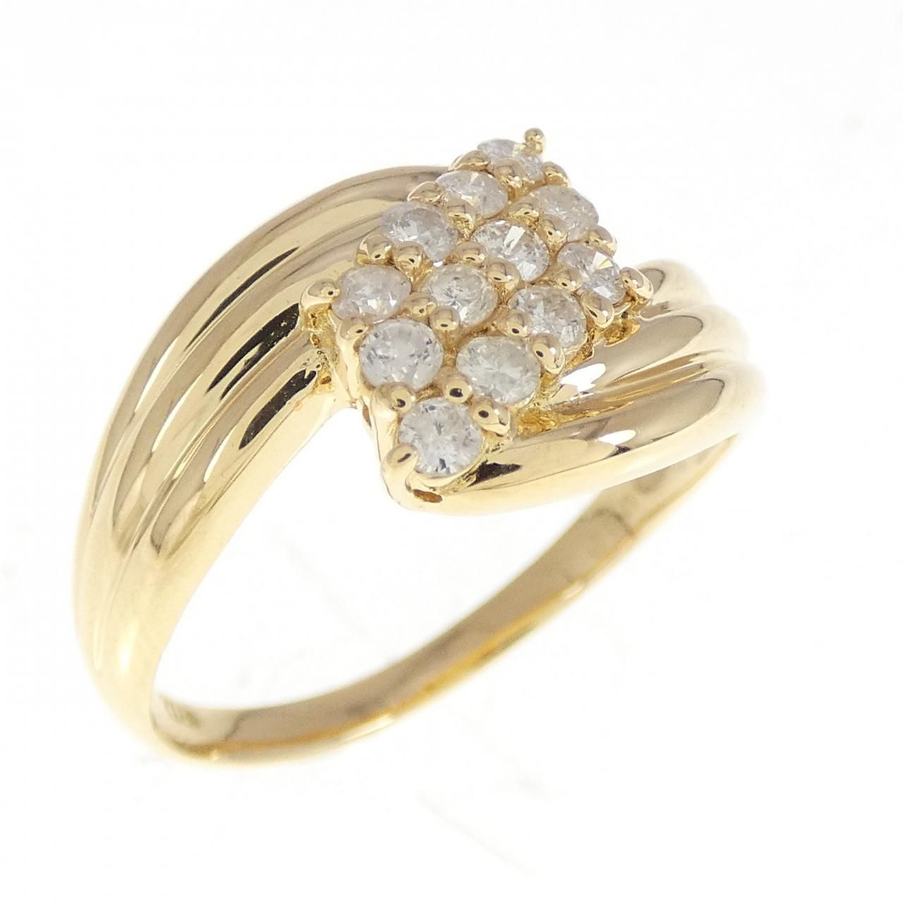 K18YG ダイヤモンド リング 0.32CT