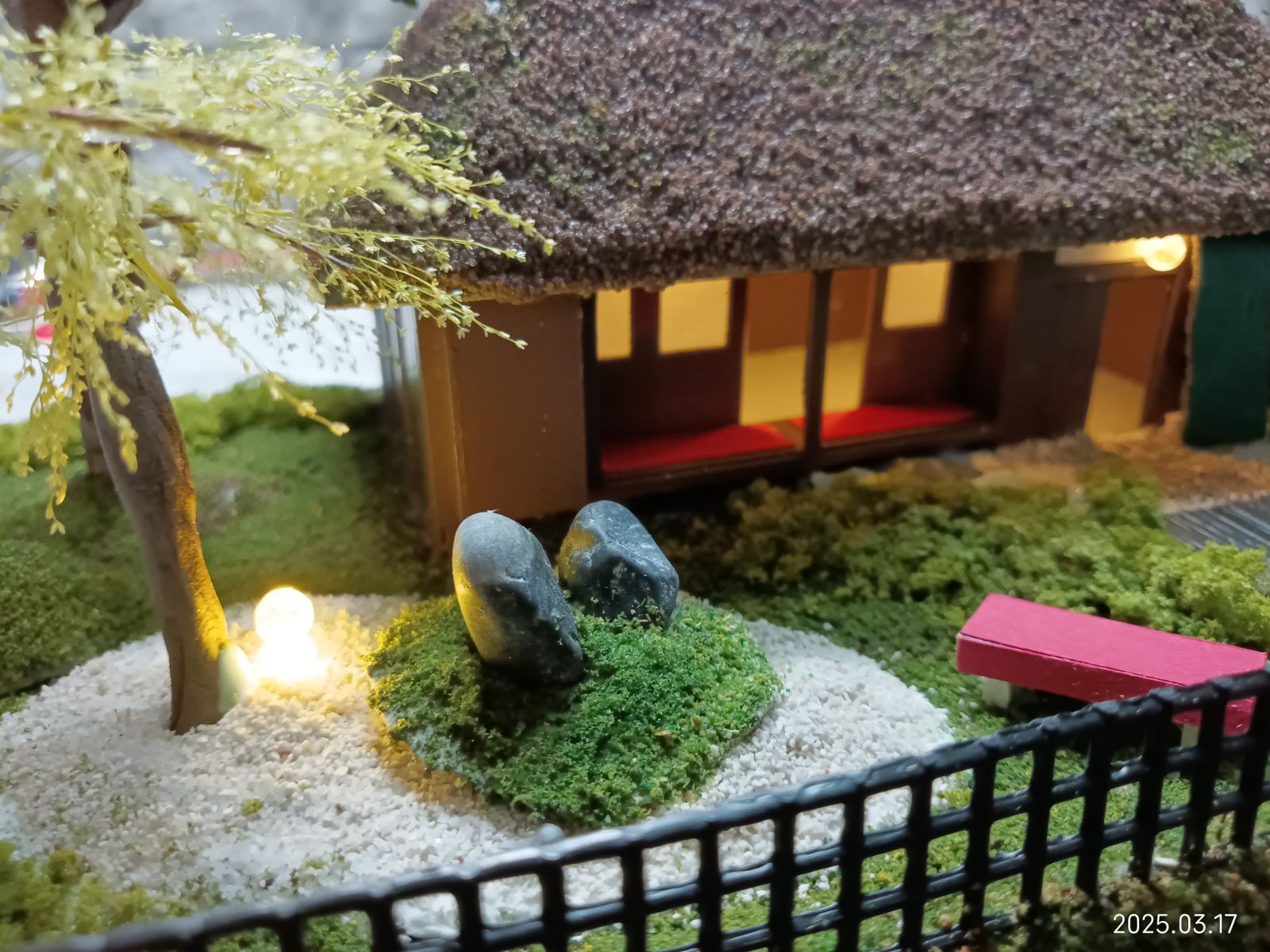 HOゲージ】茅葺き屋根の古民家 ジオラマ＆モジュール（☆建屋