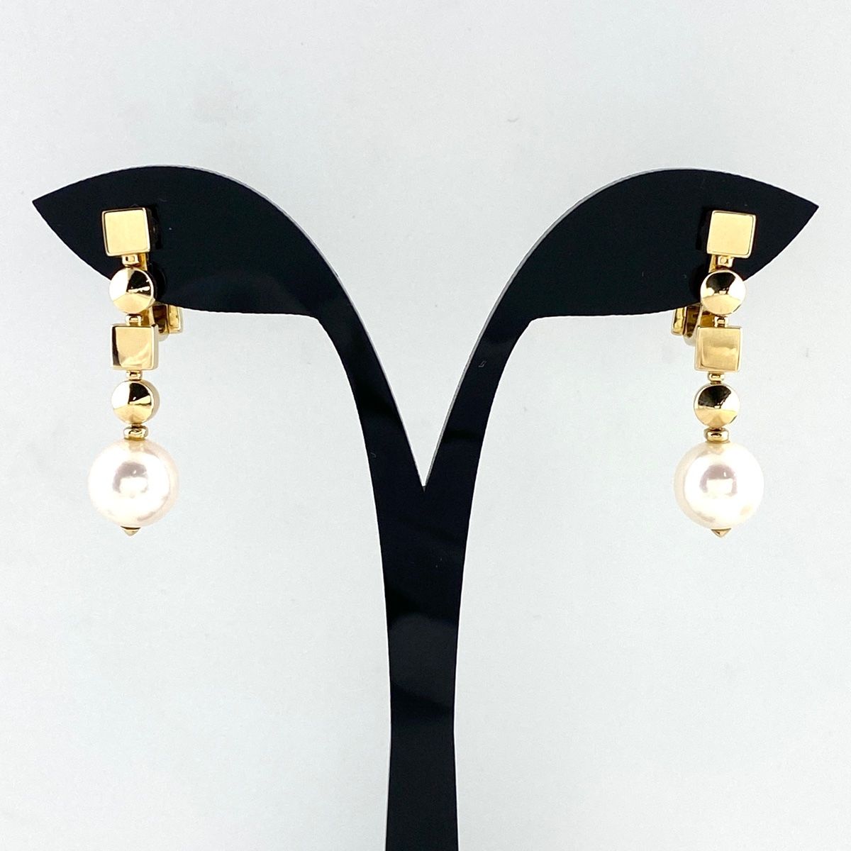 ブルガリ BVLGARI ルチア パール ピアス YG イエローゴールド 真珠  