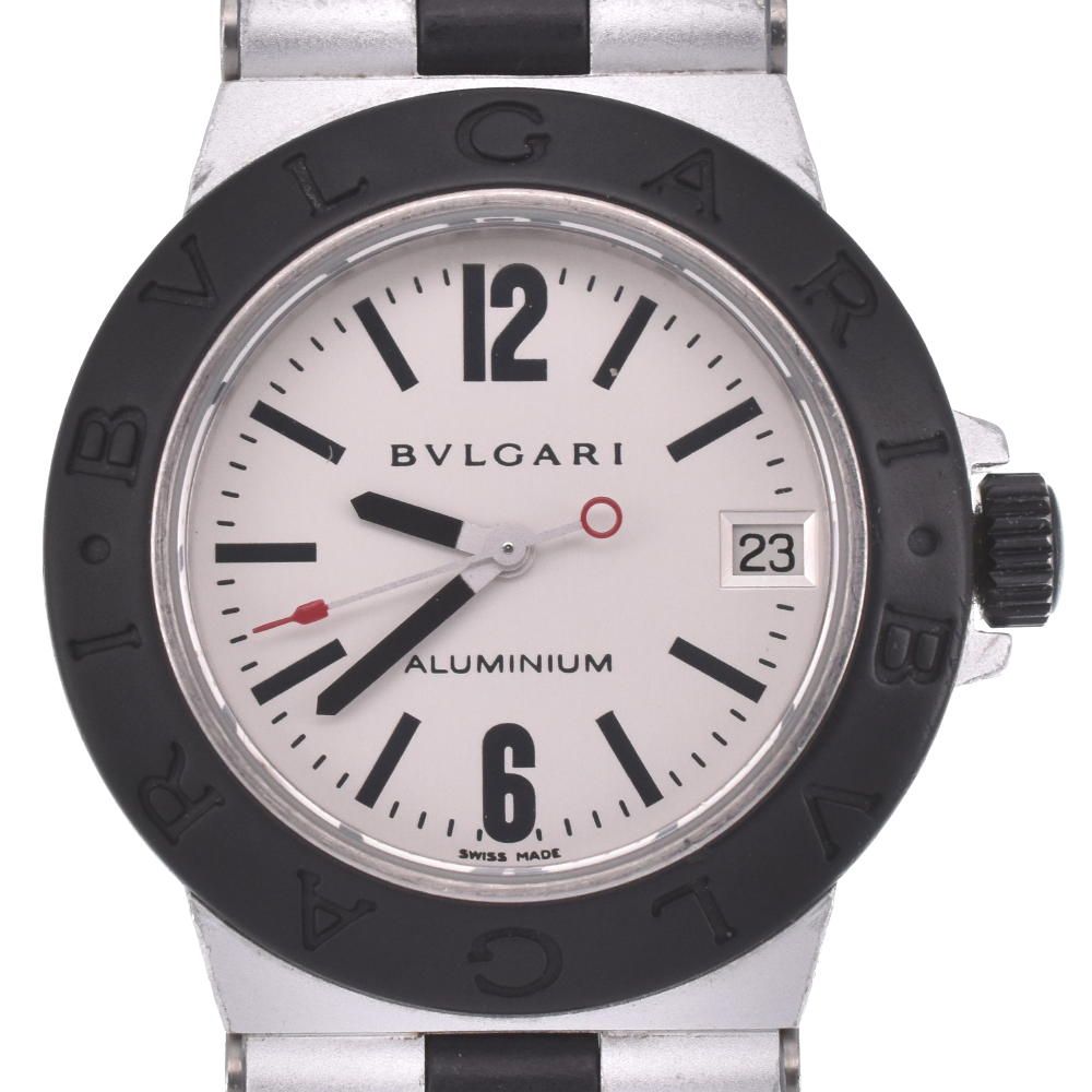ブルガリ BVLGARI AL32TA アルミニウム デイト アルミニウム
