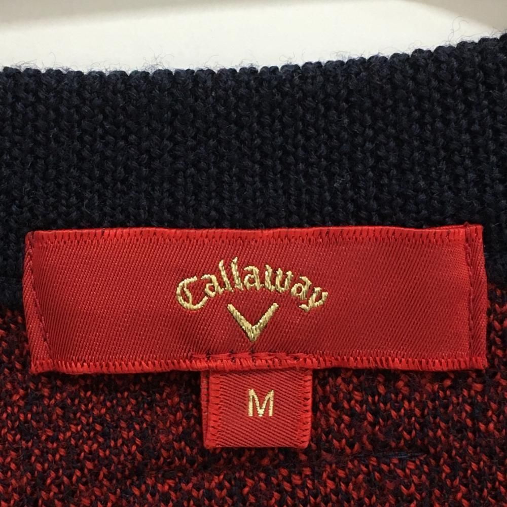 美品】キャロウェイ レッドレーベル セーター ネイビー×レッド