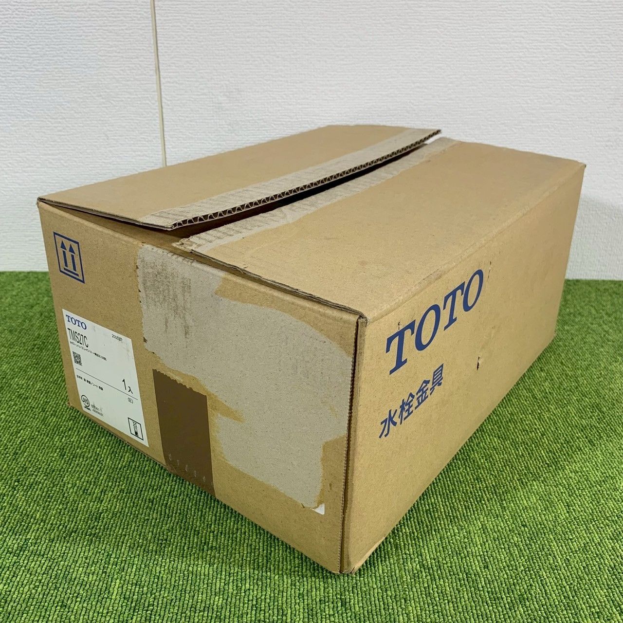 ♥開封品|送料無料 TOTO|トウトウ TMS27C 浴室用水栓 台付き 2ハンドル混合水栓 一時止水付 スプレー |D1879