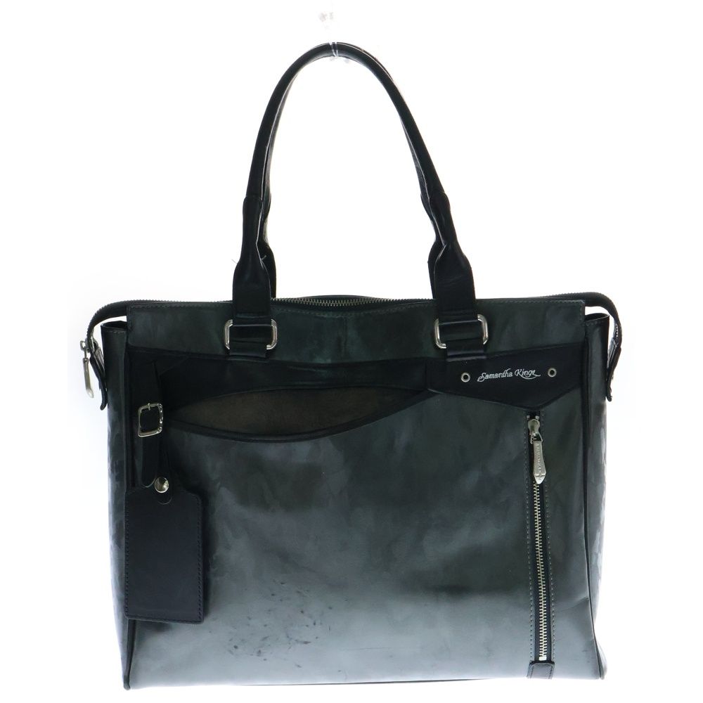 SAMANTHA KINGZ トートバッグ SAMANTHA KING サマンサキングズ 黒 ブラック 通学 男女兼用 ボタン マグネット式 チャーム脱着可能 サマンサキングズ⁄SAMANTHA KINGZ⁄SA1720AM33883 トゥルー