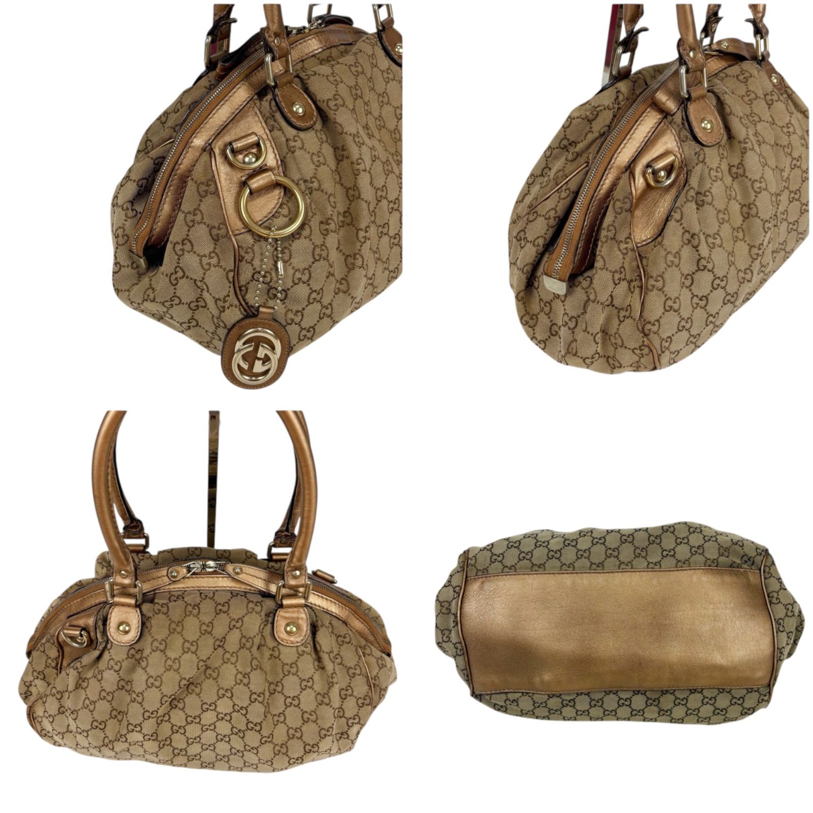 グッチ GUCCI スーキー 2WAY ショルダーバッグ ハンドバッグ ブラウン