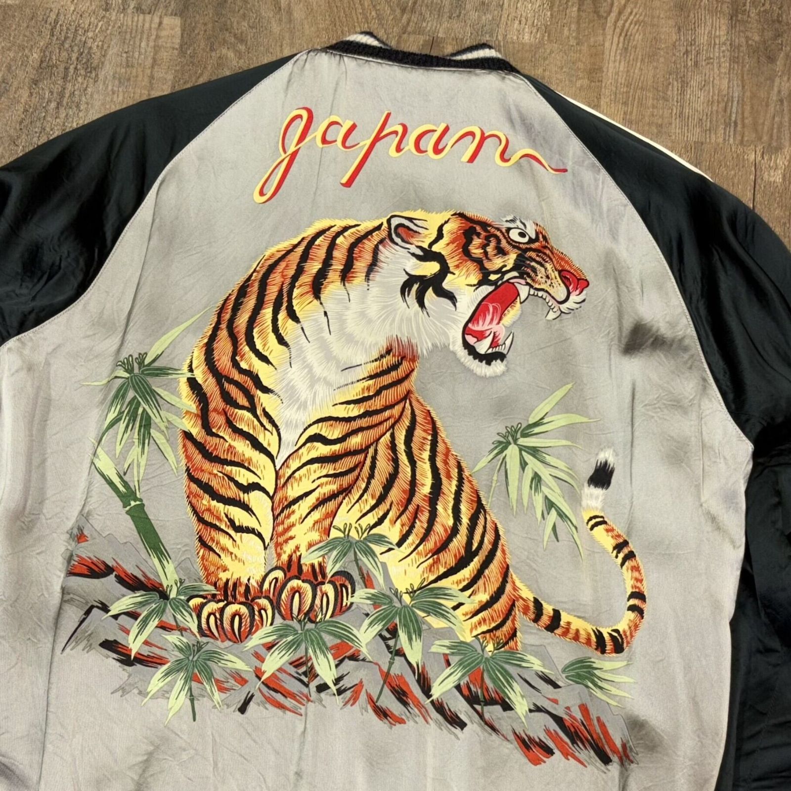 港商　スカジャン　スパイダー　タイガープリント　東洋エンタープライズ 東洋スカジャン・港商SPECIAL EDITION「SPIDER×TIGER PRINT」NO