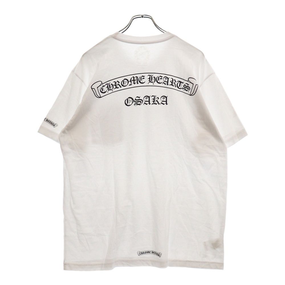 CHROME HEARTS (クロムハーツ) Osaka Scroll Label Logo Tee オオサカスクロールラベルロゴ半袖Tシャツ  ホワイト - メルカリ